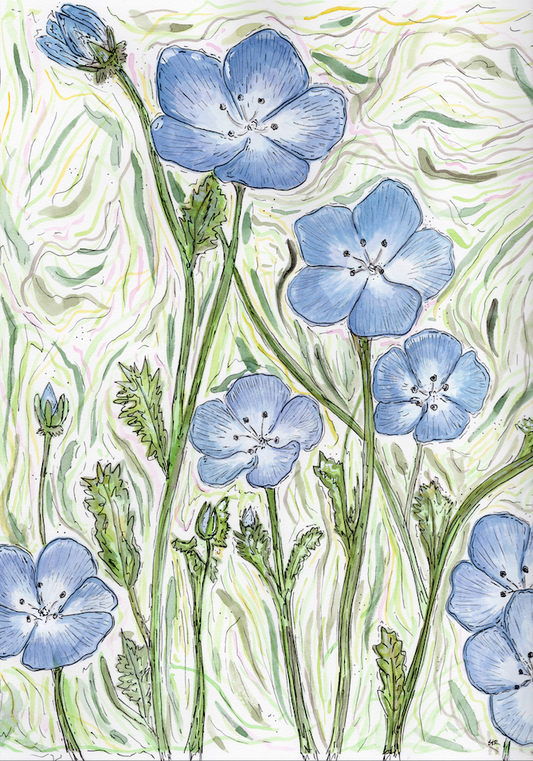 Custom Watercolor Flowers