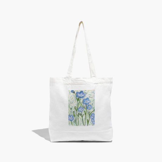 Baby Blue Eyes Flower - Tote Bag